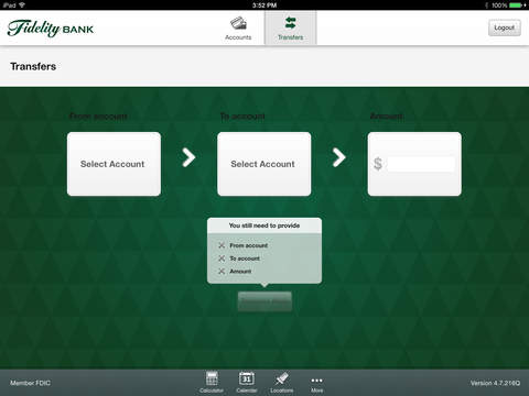 【免費財經App】Fidelity Tablet Banking for iPad-APP點子