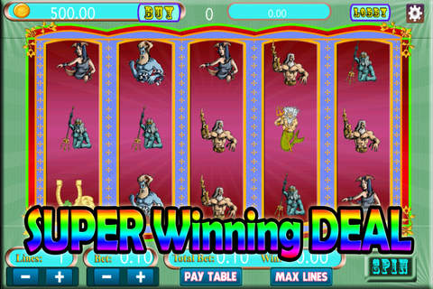 Titan's Slots Way & Aabe's Galaxy Casino in Zeus House of Fun Play Slot Machine screenshot 4
