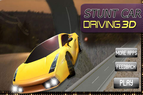 Stunt Car Driving Simulator 3d - Furious high speed dangerous stunts and racing game for teens and kids screenshot 3