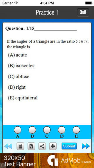 【免費教育App】SAT Prep: Math Practice Kit-APP點子