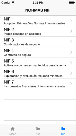 【免費商業App】Normas Contables Internacionales NIC-NIF-APP點子