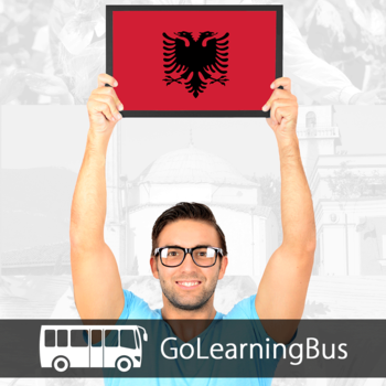 Learn Albanian via Vdeos by GoLearningBus LOGO-APP點子