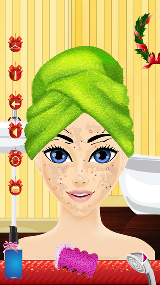 【免費遊戲App】Christmas Girl Salon - Hot Beauty Spa, Fashion Makeup Touch & Design Dress up Makeover for Teens & Kids-APP點子