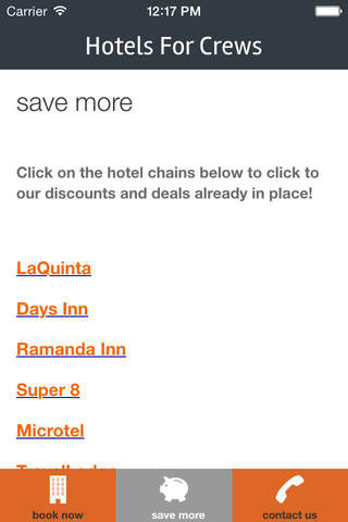 hotelsforcrews screenshot 2