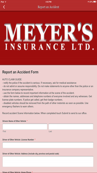 【免費商業App】Meyer's Insurance Ltd.-APP點子