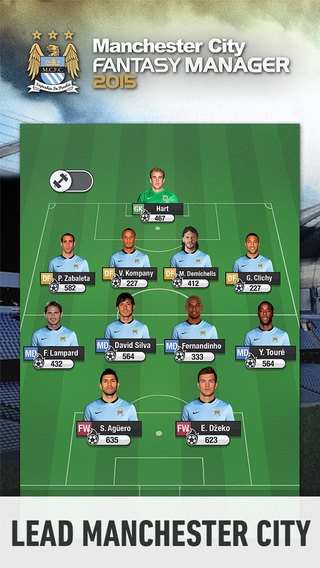 Manchester City Fantasy Manager 2015 - Lead your favorite football club