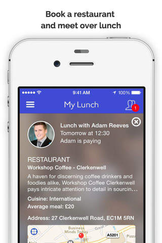 BreathR - Professionally Network Over Lunch screenshot 3