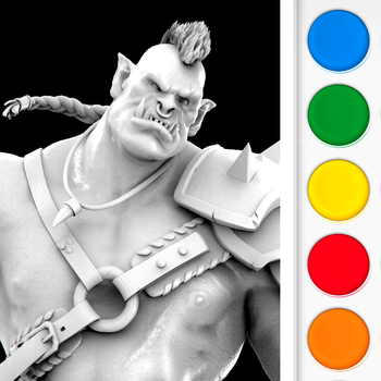 Figuromo Artist : Orc Rage - Fantasy Battle Figure - Color Combine & Design your 3D Sculpture 娛樂 App LOGO-APP開箱王