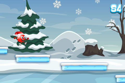 Flick Red Ball Bloons - Kick the Icy Snowflake Bubble PRO screenshot 4