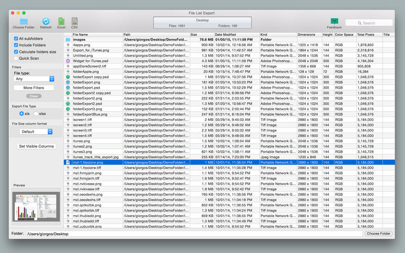 File List Export - 文件列表导出[OS X]丨反斗限免