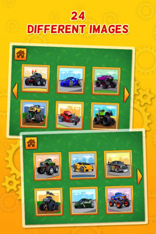 Monster Trucks and Sports Cars Puzzles screenshot 3