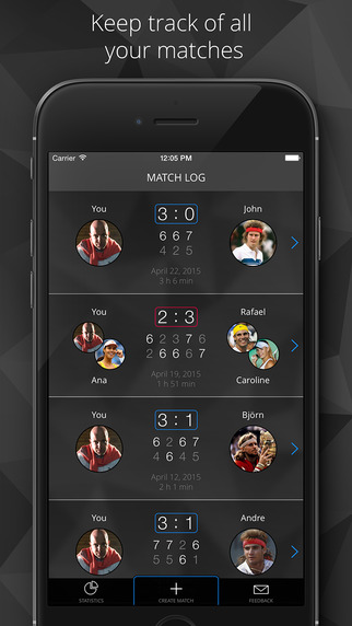 Tennis Watch - Tennis score tracker and statistics for Apple Watch and iPhone