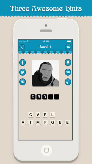 【免費遊戲App】Guess That Celebrity - Guessing the celebrities name-APP點子