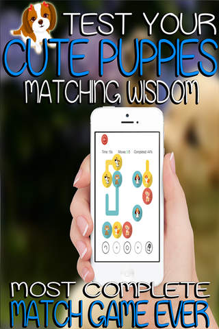Match the Cute Puppies - Awesome Fun Puzzle Pair Up for Little Kids screenshot 4