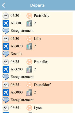 Aéroport Nantes Atlantique Flight Status screenshot 2