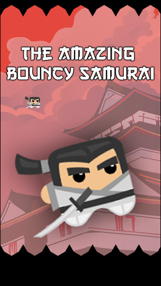 Bouncy Samurai Fighter - Tap to Jump Up to Make Him Bounce Fight and Don't Touch the Ninja Star or T
