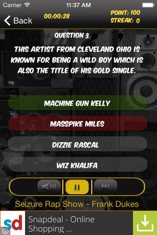Rapology Hip-Hop Trivia screenshot 4