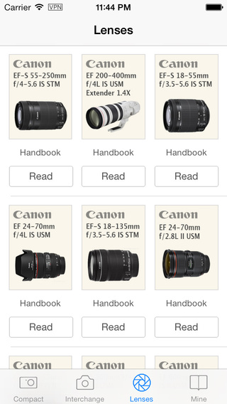 【免費攝影App】Canon Camera Handbooks-APP點子