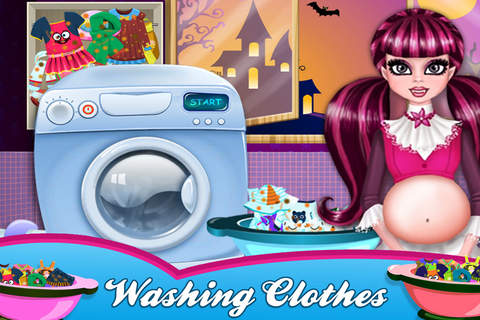 Pregnant Princess Washing Clothes screenshot 3