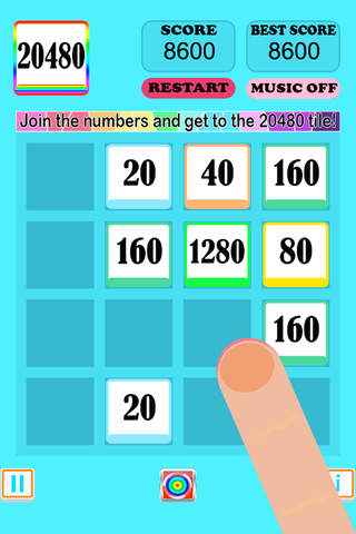 Twenty 20 Number Puzzle Game screenshot 2