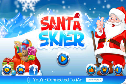 Santa Skier - Ông già tốc độ screenshot 3