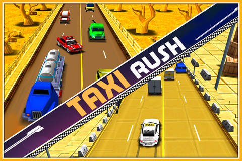 Taxi Rush ( 3d Racing and Driving in Traffic Game ) screenshot 4