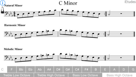 【免費音樂App】Minor Scales Treble and Bass Clef Lite-APP點子