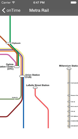 【免費交通運輸App】onTime : Metra-APP點子