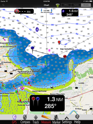 Cantabria GPS Nautical charts pro