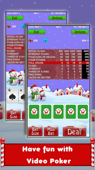 Snowman Video Poker Pro