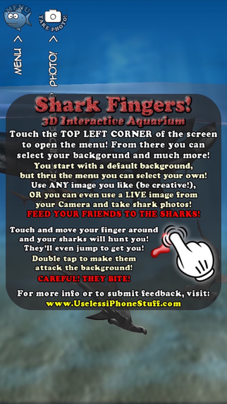 【免費娛樂App】Shark Fingers! 3D Interactive Aquarium FREE-APP點子