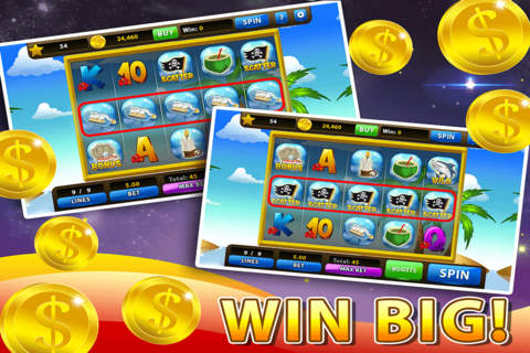 Big Hot Fortune Slot Machines - Social Island Casino Game screenshot 2