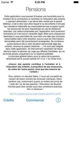 Pensions pour iPhone