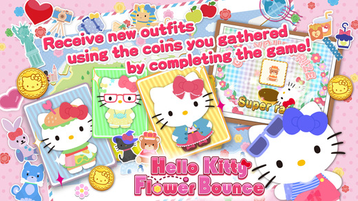 【免費遊戲App】Hello Kitty Flower Bounce-APP點子