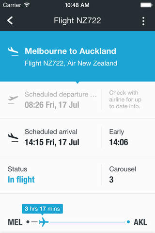 Auckland Airport official app screenshot 2