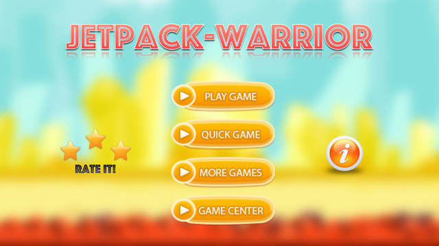 【免費遊戲App】JetPack Warrior-APP點子