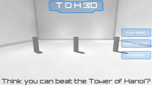 TOH 3D - free tower of hanoi puzzle game