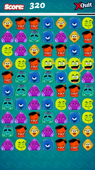 【免費遊戲App】Jelly Creatures Match 3 Mania - Brilliant Multiplayer where you Draw Lines, Connect & Link Interlocked Colorful Monsters-APP點子