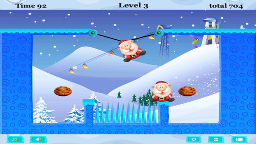 免費下載遊戲APP|Hungry Santas – Swing to Eat the Cookies Free app開箱文|APP開箱王