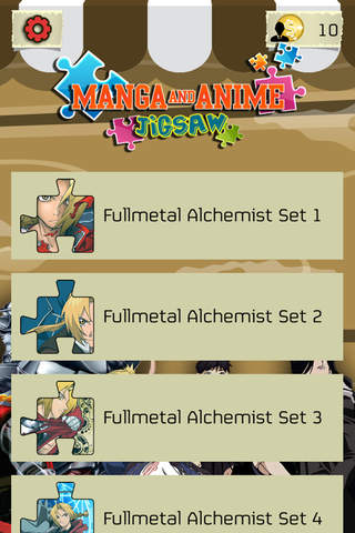 Jigsaw Manga & Anime Hd  - “ Japanese Steel Puzzle Collection Of Fullmetal Alchemist For Kids “ screenshot 4