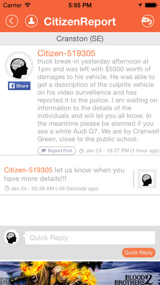 【免費新聞App】Citizen Report - Contribute & make your neighborhood safer-APP點子