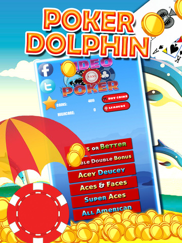 【免費遊戲App】Dolphin Poker Queen of Hearts on-line vip free party black-jack edition-APP點子