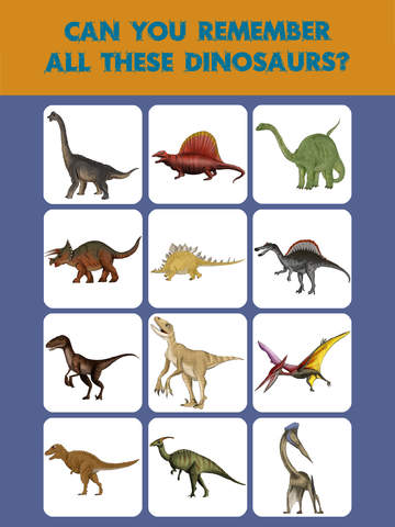 【免費教育App】Kids Memory Match : Dinosaurs-APP點子