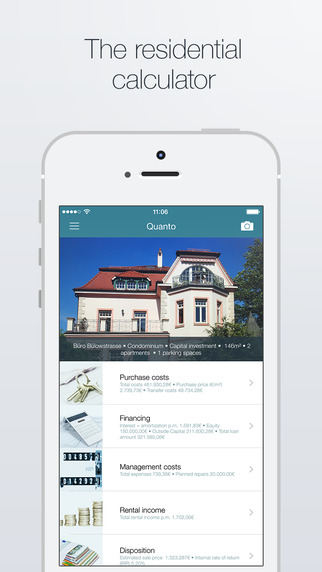 Quanto Full Version - The residential property calculator for iPhone