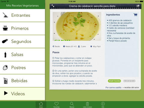 【免費生活App】Mis Recetas Vegetarianas-APP點子