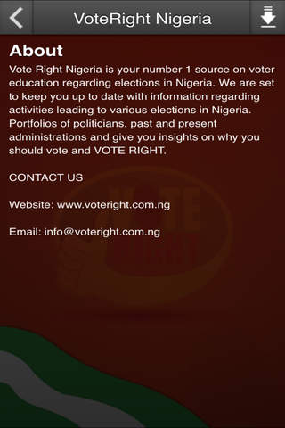 VoteRight Nigeria screenshot 2