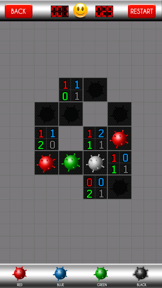 【免費遊戲App】MineSweeper - 4 Colored Bombs Logic-APP點子