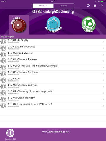 【免費教育App】I Am Learning: GCSE OCR 21st Century Chemistry-APP點子