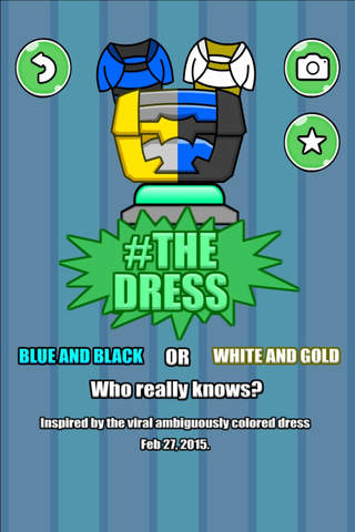 Dress Sort-Out! - Black and Blue or White and Gold? ( Endless Color Balance ) screenshot 2