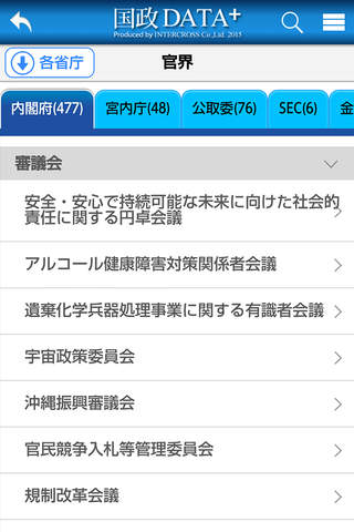 国政DATA＋ 2015 screenshot 4
